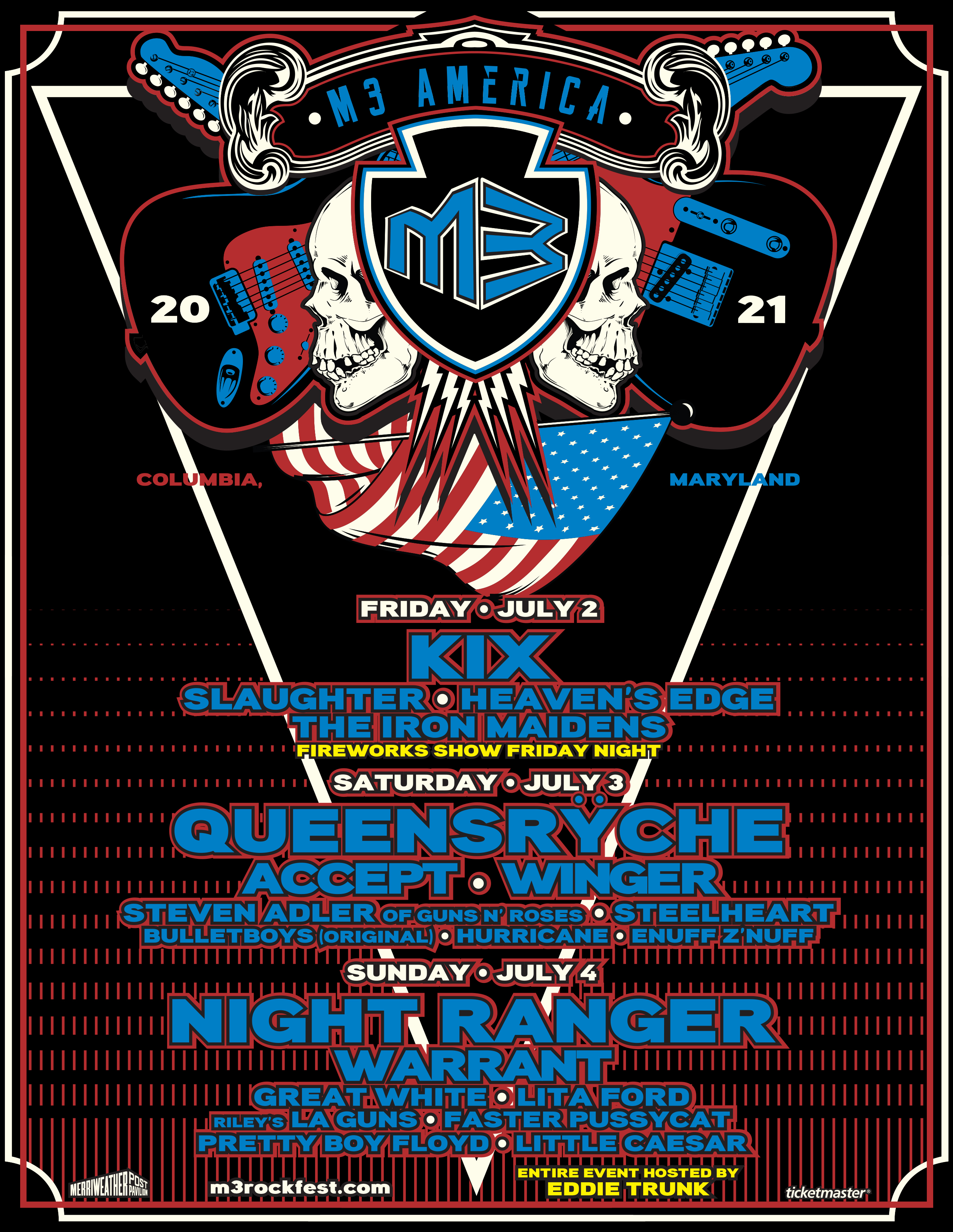 M3 Rock Festival 2021 Poster